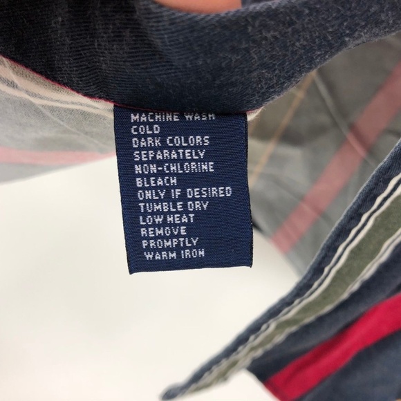 Vintage Chaps Ralph Lauren Crest Striped Shirt - Picture 4 of 5